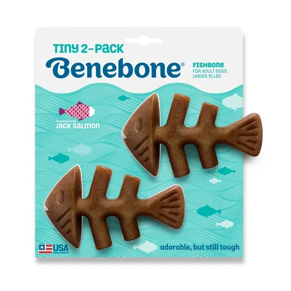 1ea Benebone Fishbone Tiny 2 Pack - Treats